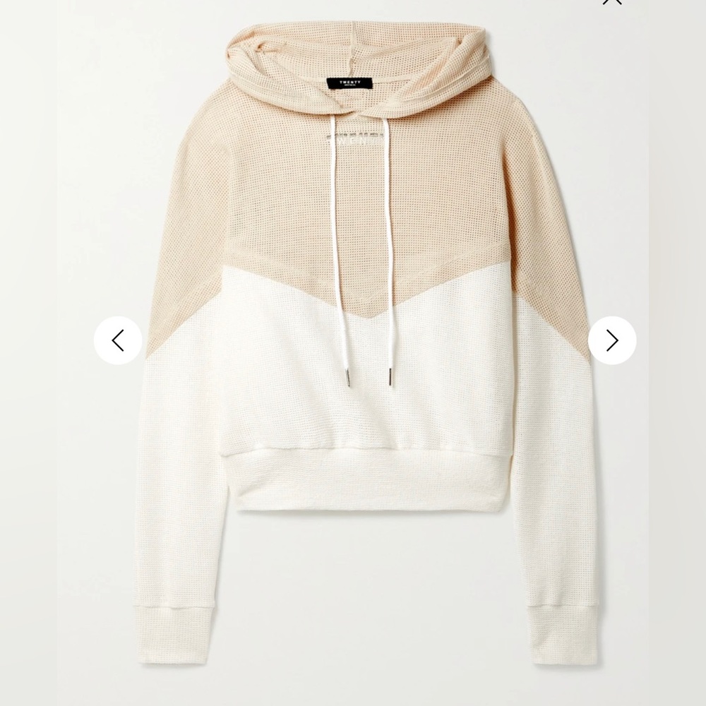TWENTY MONTRÉAL Breathe Cotton-blend Mesh Hoodie